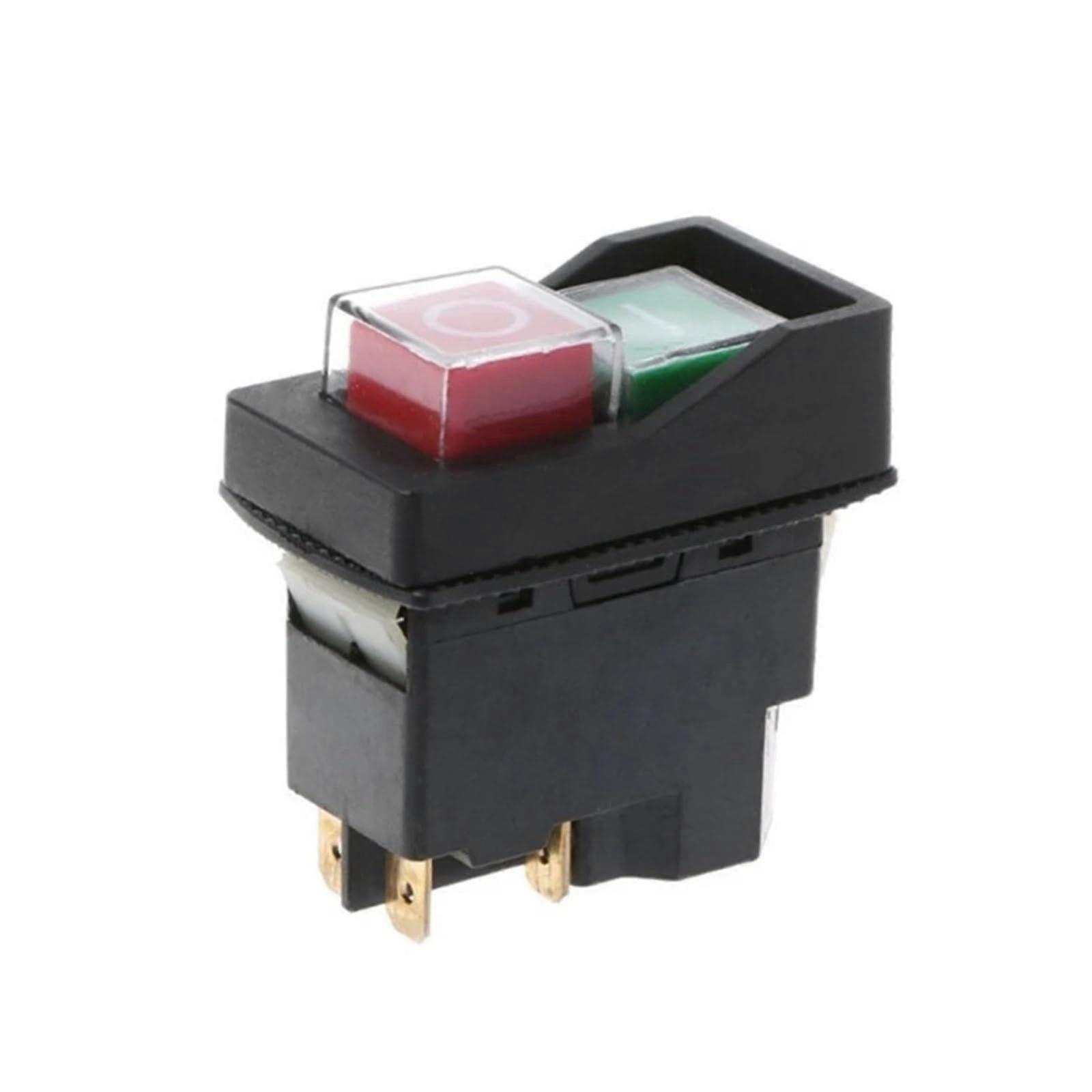 16A 4 Pin Push Button Switch Start Stop Control for Tools with Durable Electromagnetic Design