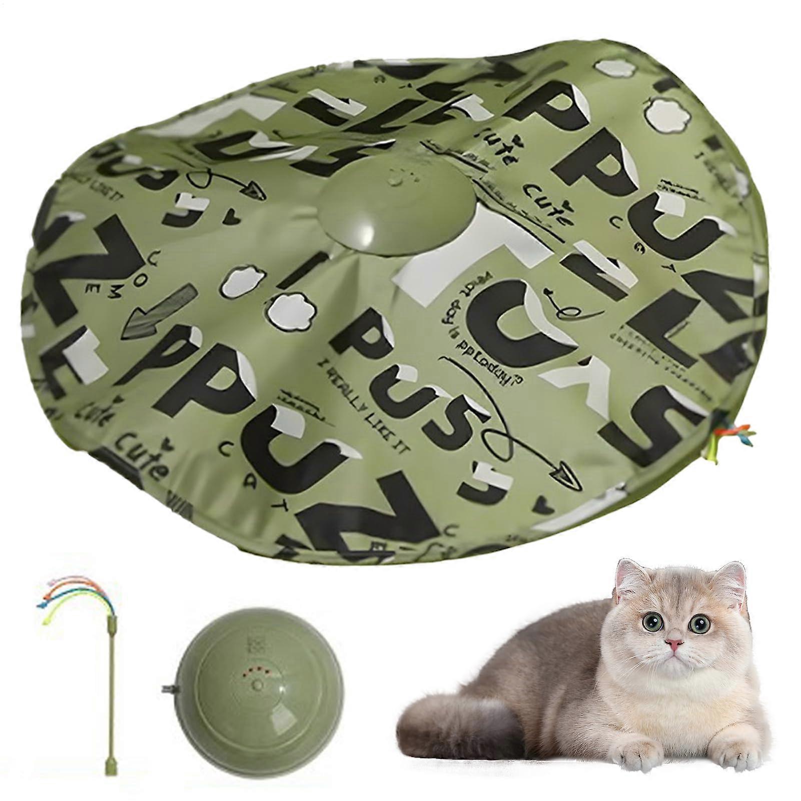 Interactive Automatic Cat Toy with Random Motion and Adjustable Speed for Indoor Cats