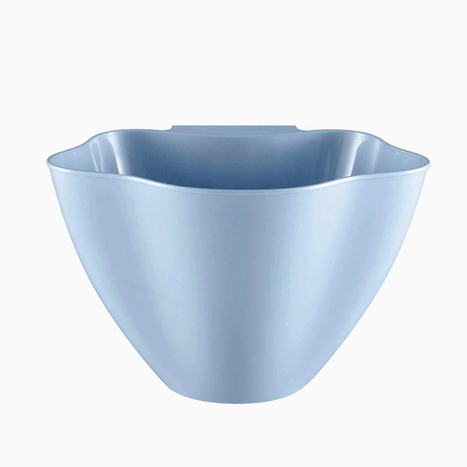 Wall Mounted Trash Can Flower Shaped Kitchen Hanging Garbage Bin Large Capacity Pink Blue