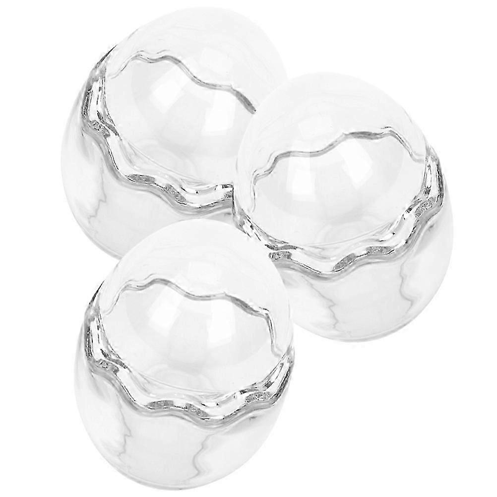 Household Glass Pudding Cups Eggshell Shape for Baking 12Pcs