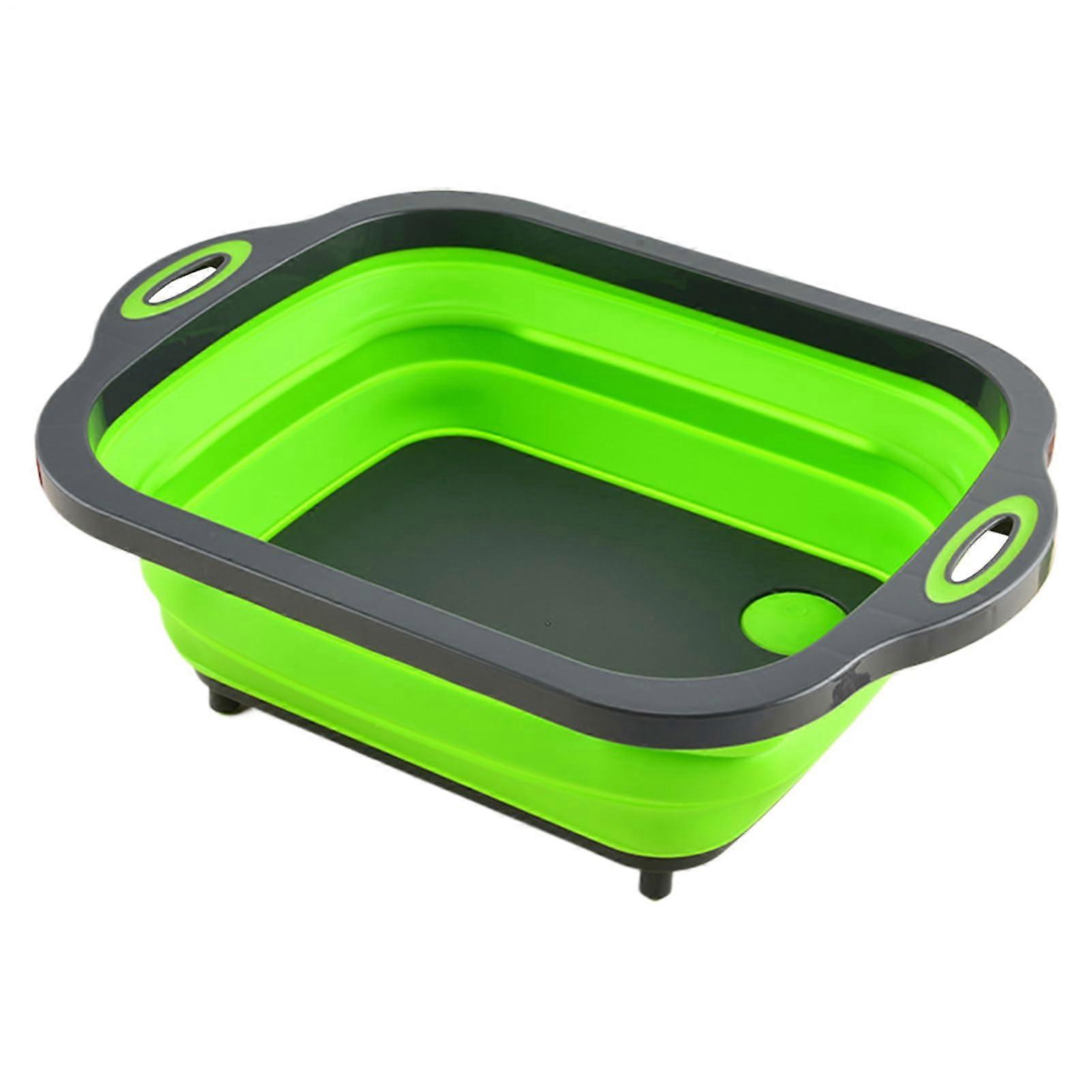 Collapsible Wash Basin for Camping Hiking with Adjustable Height and Ergonomic Handle
