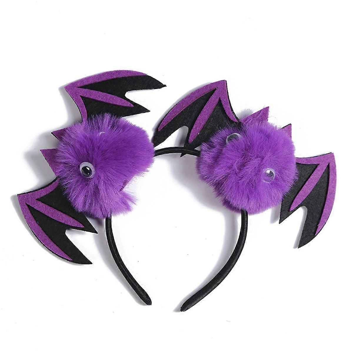 Purple Bat Headband, Halloween Headband