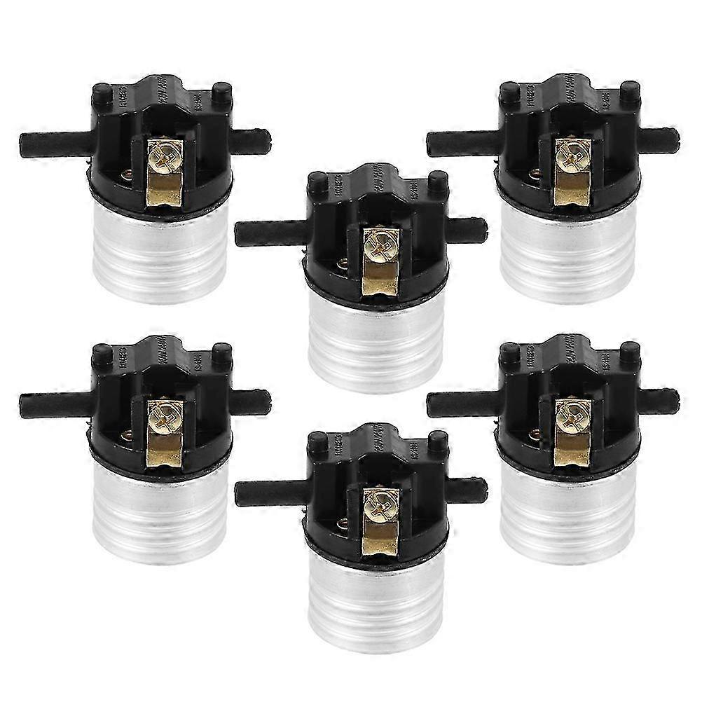 E26 Push Switch Light Socket Replacement compatible Home Use 6 Pcs Multi Color Easy Installation