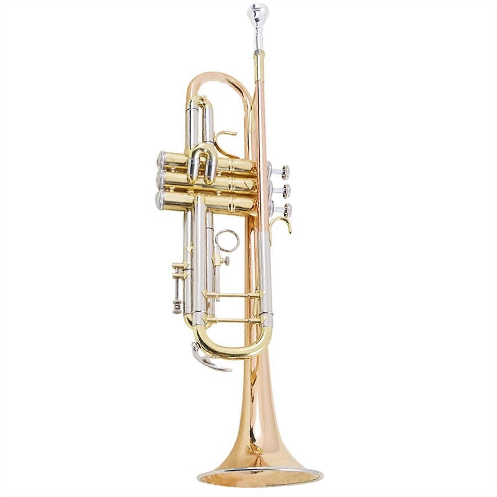 B Flat Student Trumpet Phosphor Bronze Bright Focused Sound Responsive Valves for Beginners