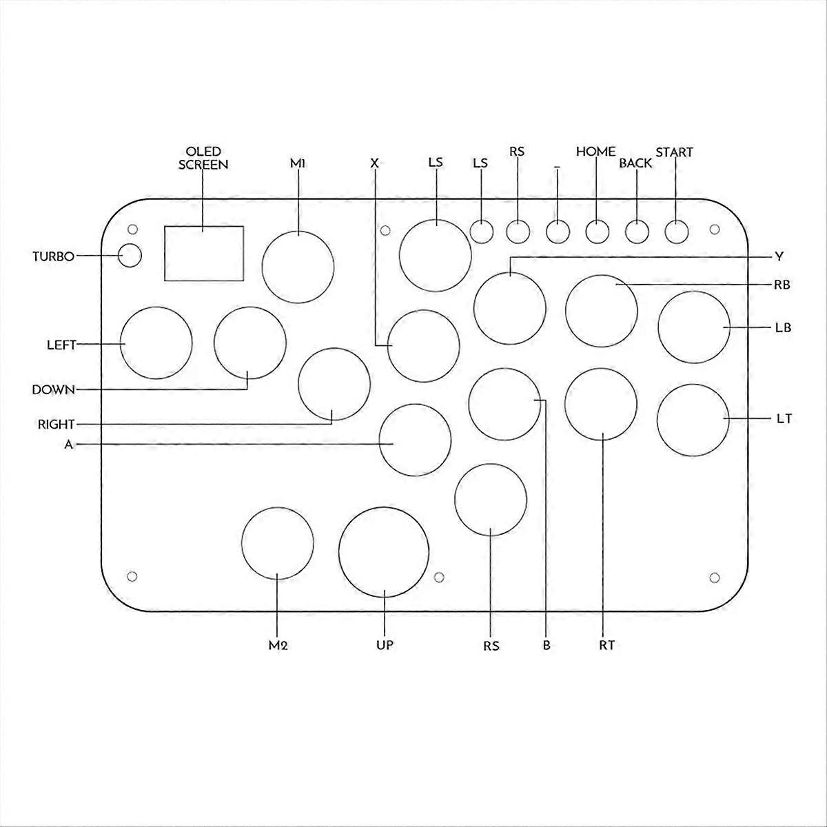 Arcade Stick 16-Key Controller with RGB & Turbo