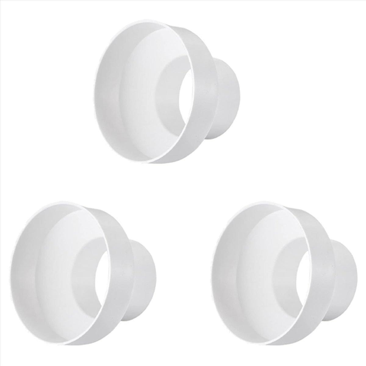 Ventilation Pipe Reducer Adapter Pipe Air Duct Adapter Pipe Connector for Inline Ventilation System