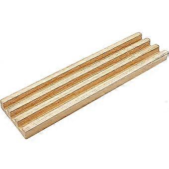 Wooden Domino Holder for Holding with Oblique Angle Design and Multi-Slots