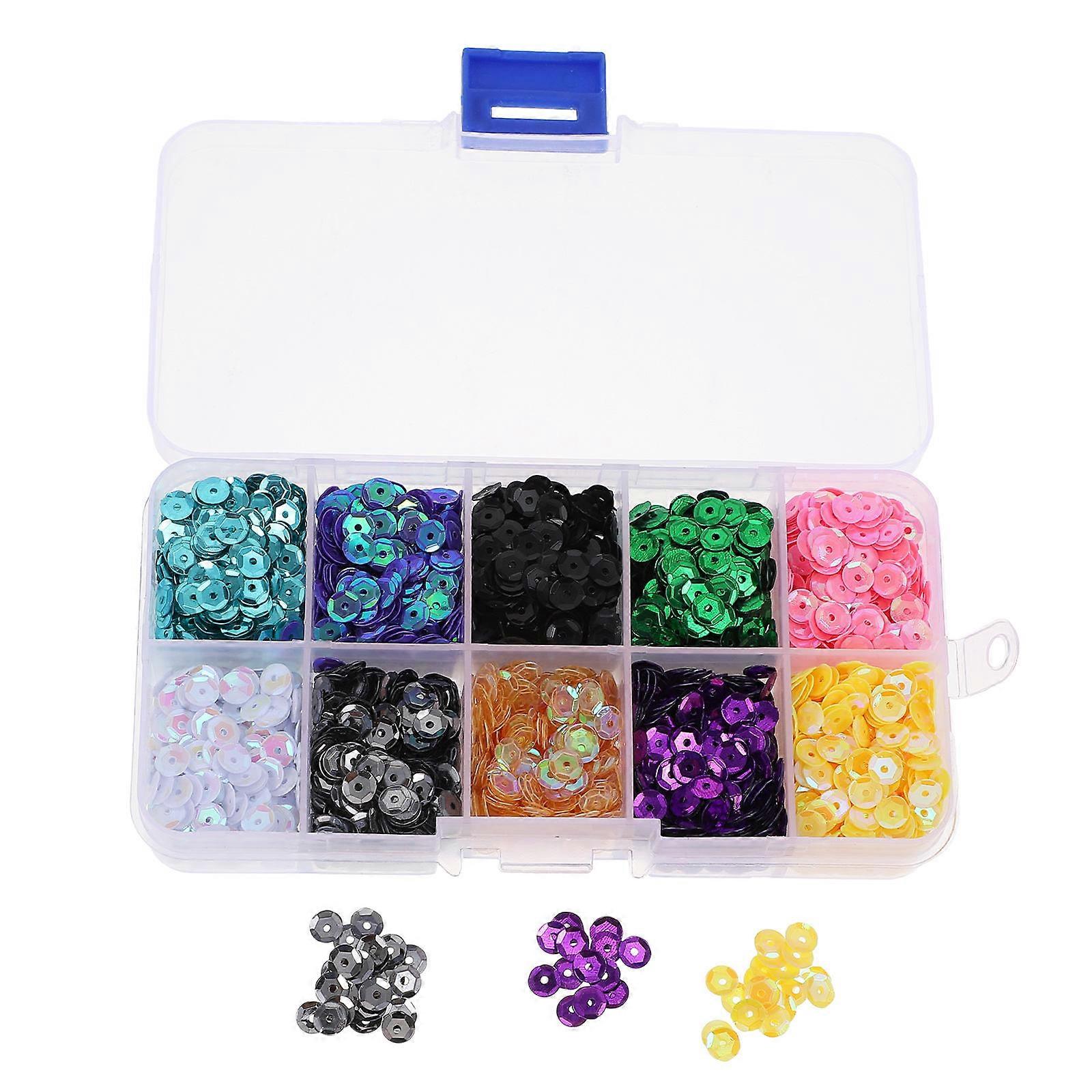 DIY Sequins Material For Craft Projects Clothing Decoration Assorted Color 1 Box