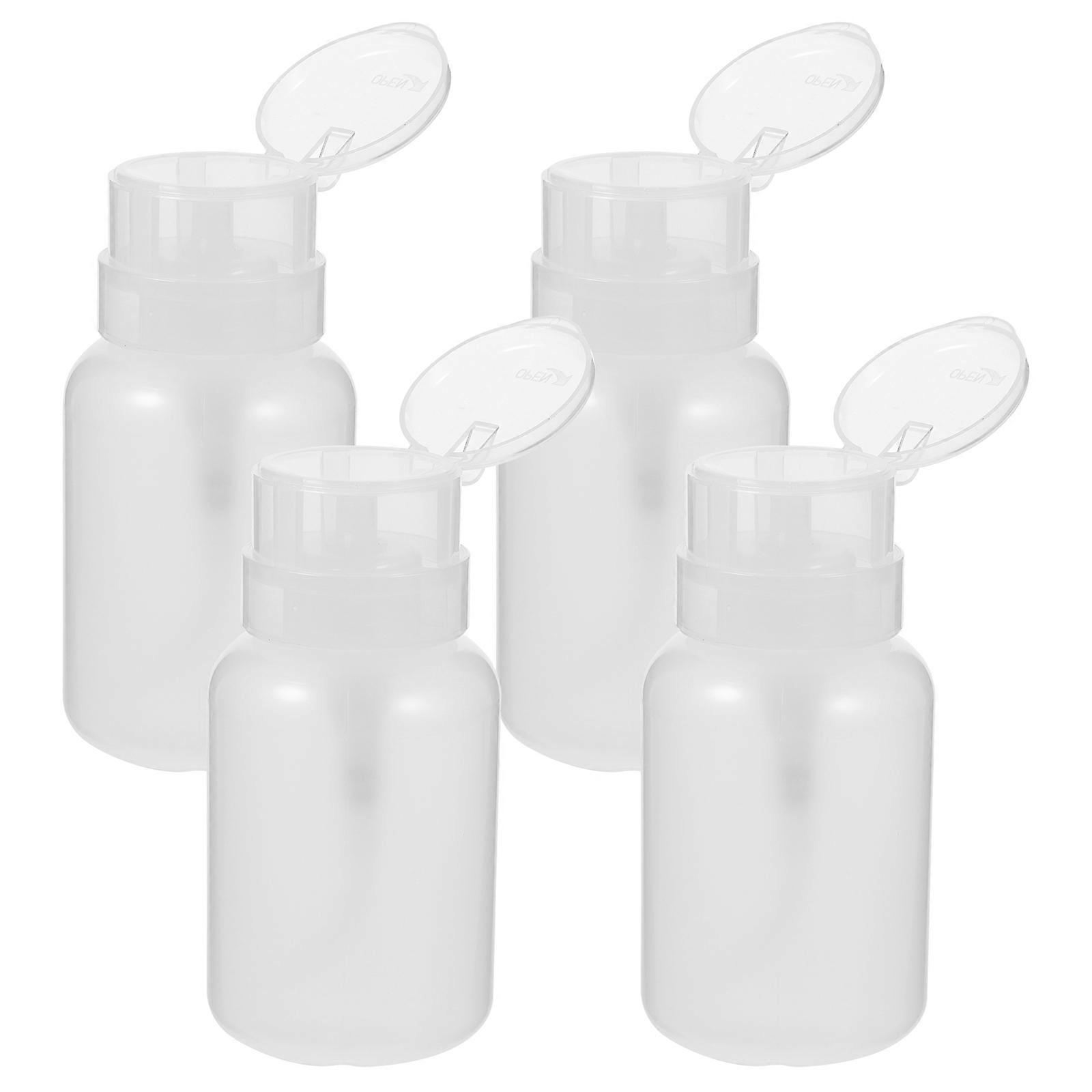 Nail Polish Remover Pump Bottles for Storage 16Pcs Refillable Liquid Bottles
