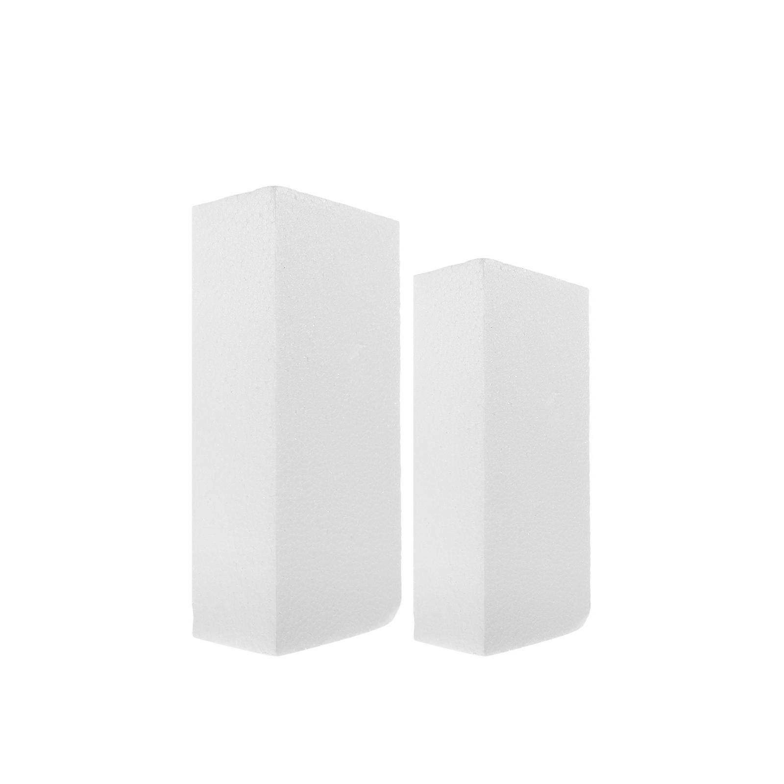 Handmade Foam Block White for Decoration 2Pcs DIY Craft Supply