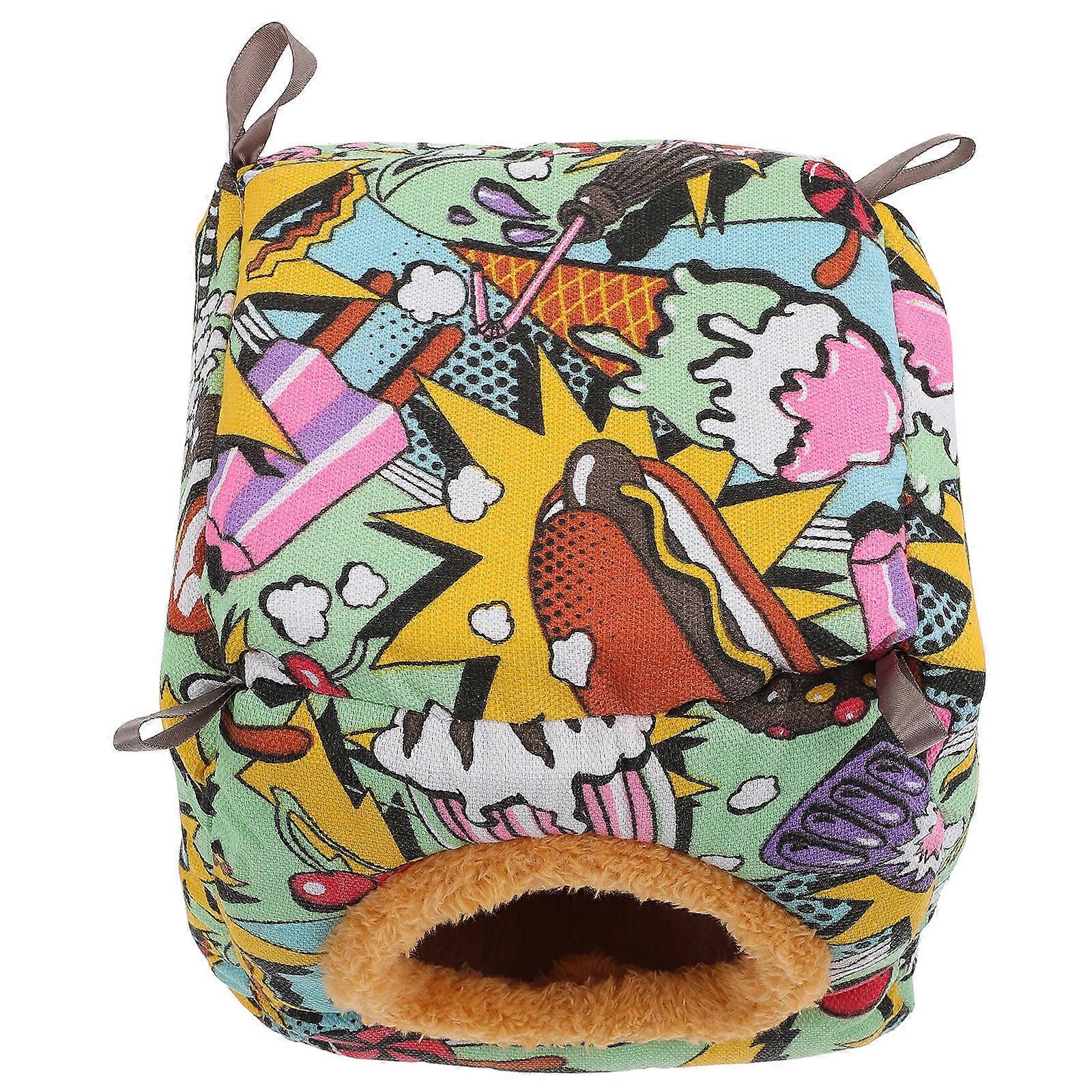 Hamster Nest for Winter Practical Small Pet Sleeping Bed 2Pcs