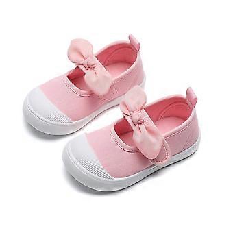 Rosa Kinder-Sneaker mit Klettverschluss, weicher Sohle, atmungsaktiv – Erste Lauflernschuhe für Mädchen und Jungen, geeignet für Geburtstag/Hochzeit