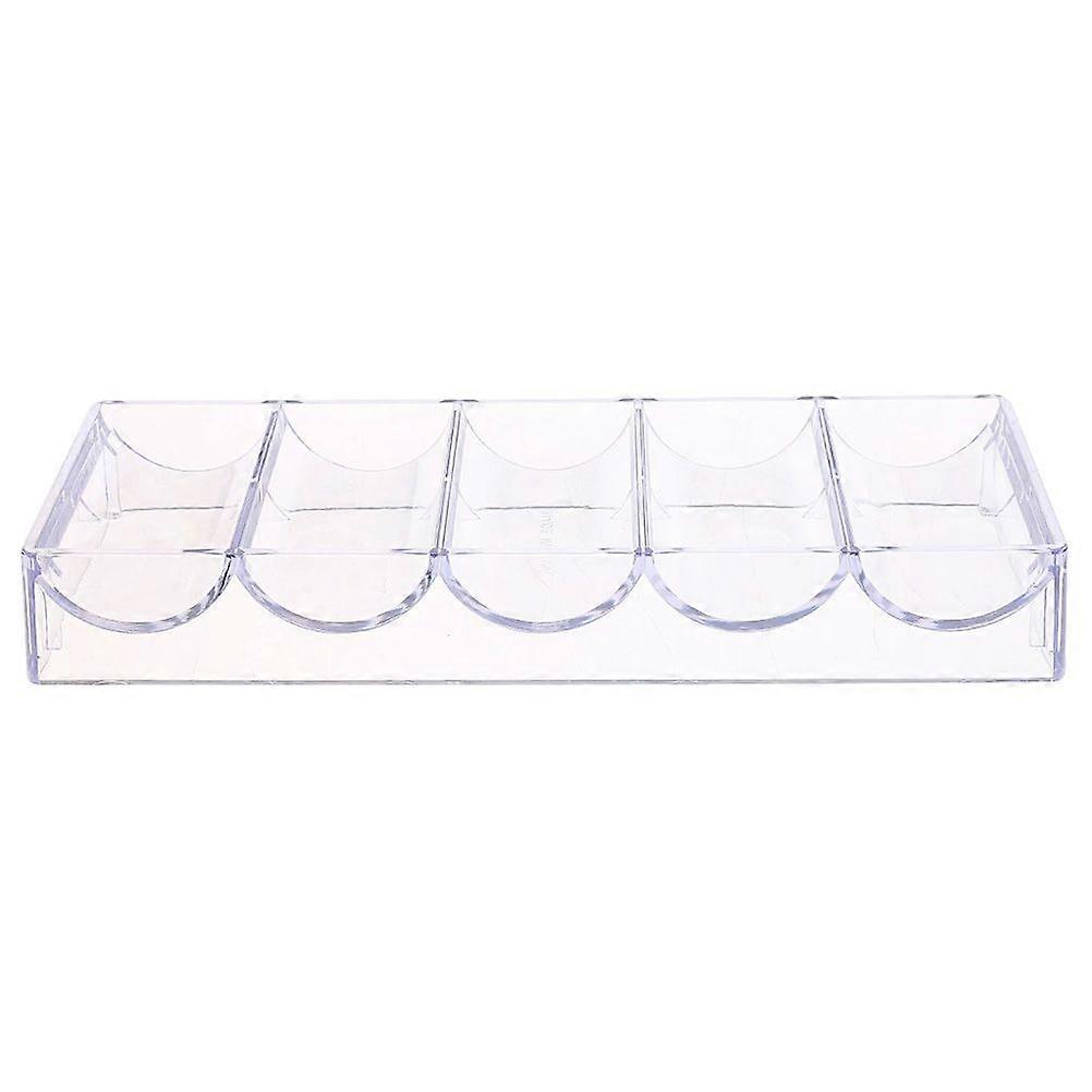 1Pc Transparent Storage Box Transparent Game Chip Container Chips Organizer