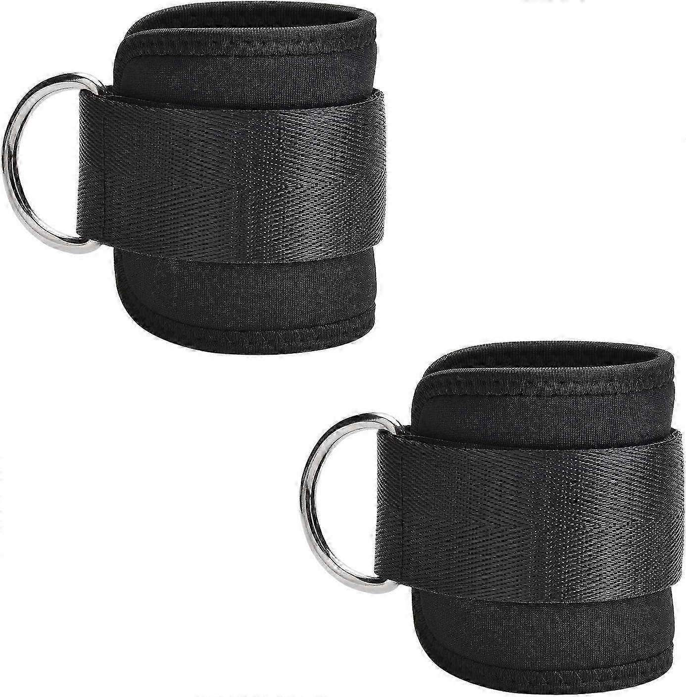 D-Ring Ankle Straps for Strength Training and Workouts