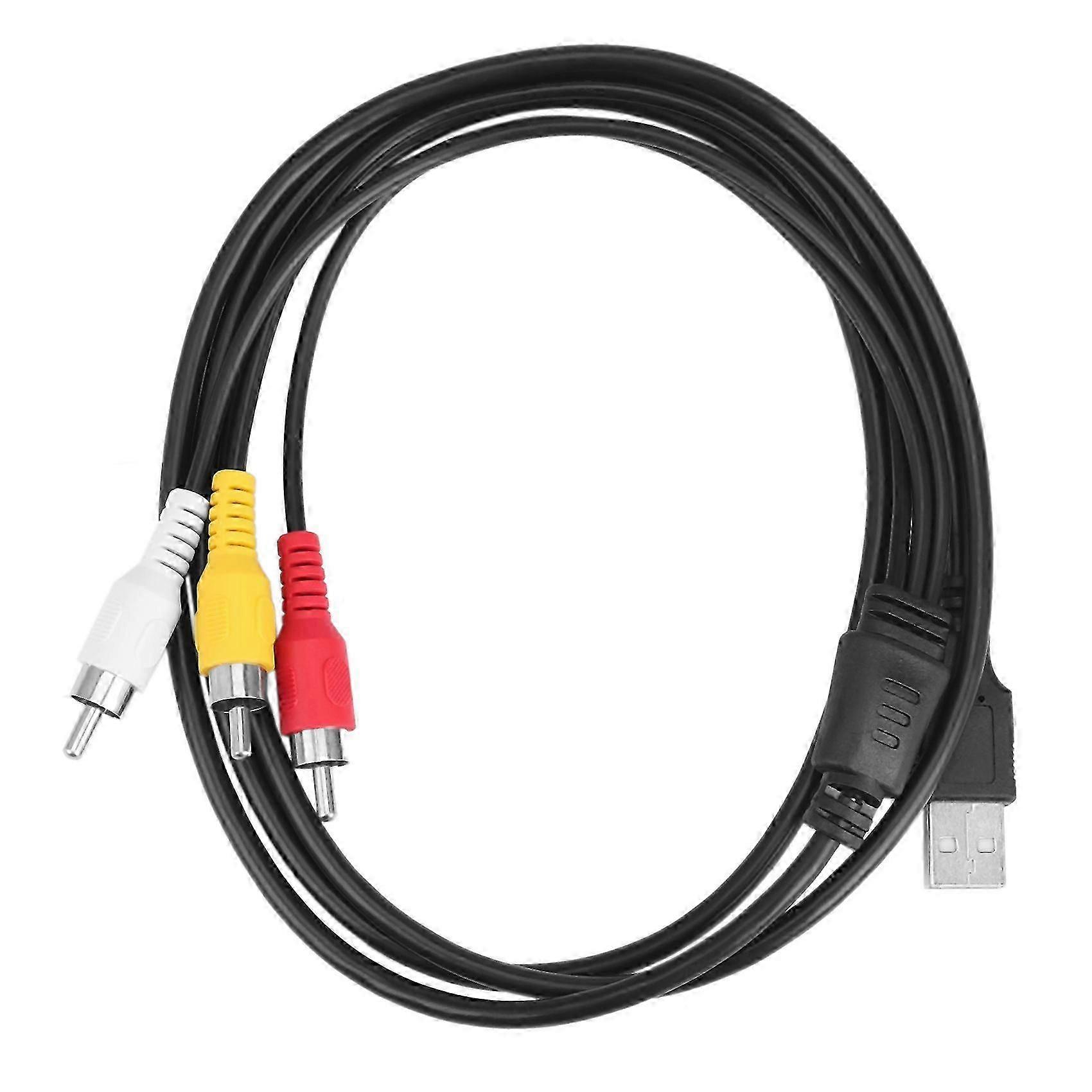 3 RCA to USB Cable
