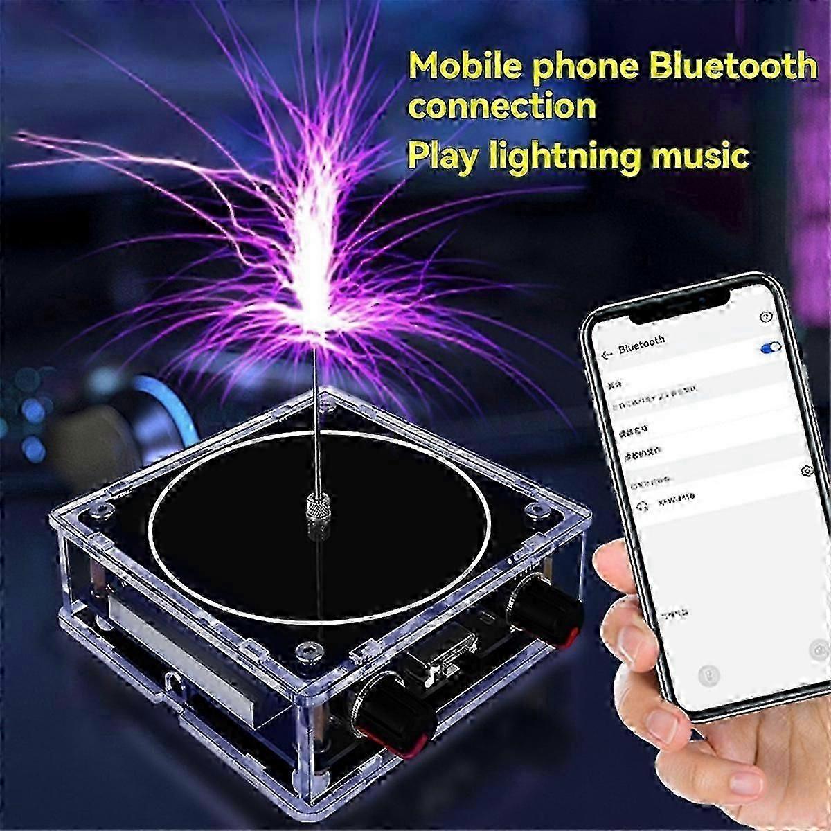 Bluetooth Music Coil, Touchable Artificial Spark Arc Generator, Science Teaching Experiment Tool EU PLUG