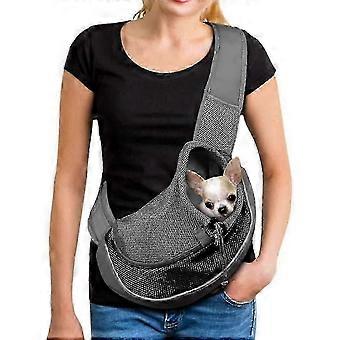 Portable Breathable Mesh Pet Carrier Bag Crossbody Sling for Small Dogs Cats Puppies Travel