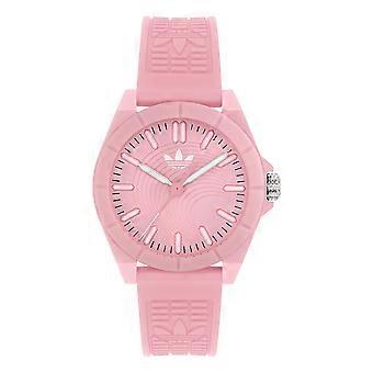 Reloj unisex Adidas PROJECT FOUR de plástico rosa AOST26039