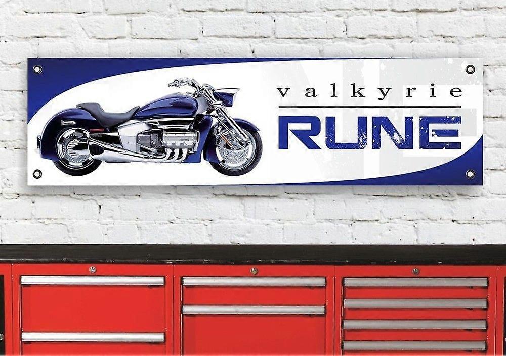 VALKYRIE RUNE ILLUSJON BLÅ BANNER FB0654