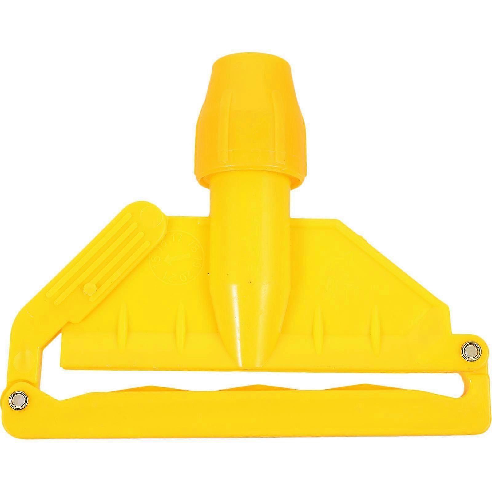 Mop Replacement Clamp Yellow Plastic for Mop Use Featuring Easy Clean Function