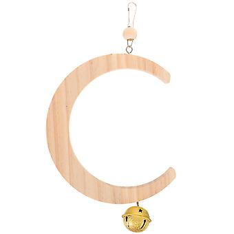 Light Yellow Parrot Swing Shape Bird Toy 1 Piece