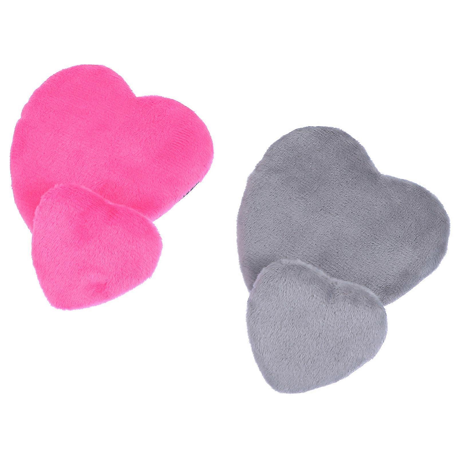 Makeup Powder Balls Heart Shape Polyester Powder Application 4Pcs