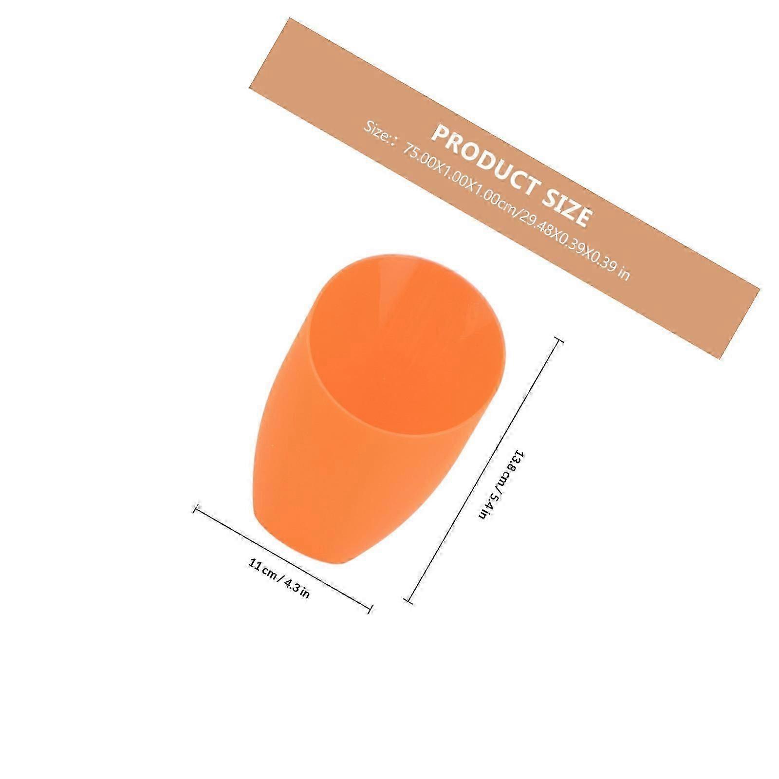 Orange Plastic Lamp Shade, 4Pcs Set for Lamp Replacement