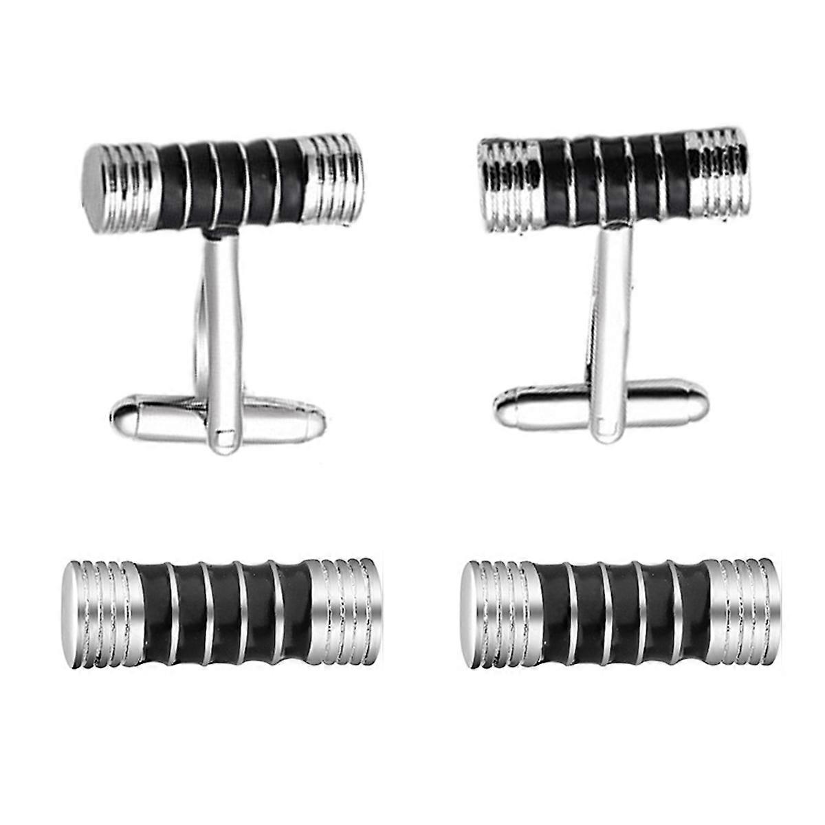 Boutons de manchette en forme d'haltère, style créatif, pour chemise d'affaires, manche de chemise, clou décoratif
