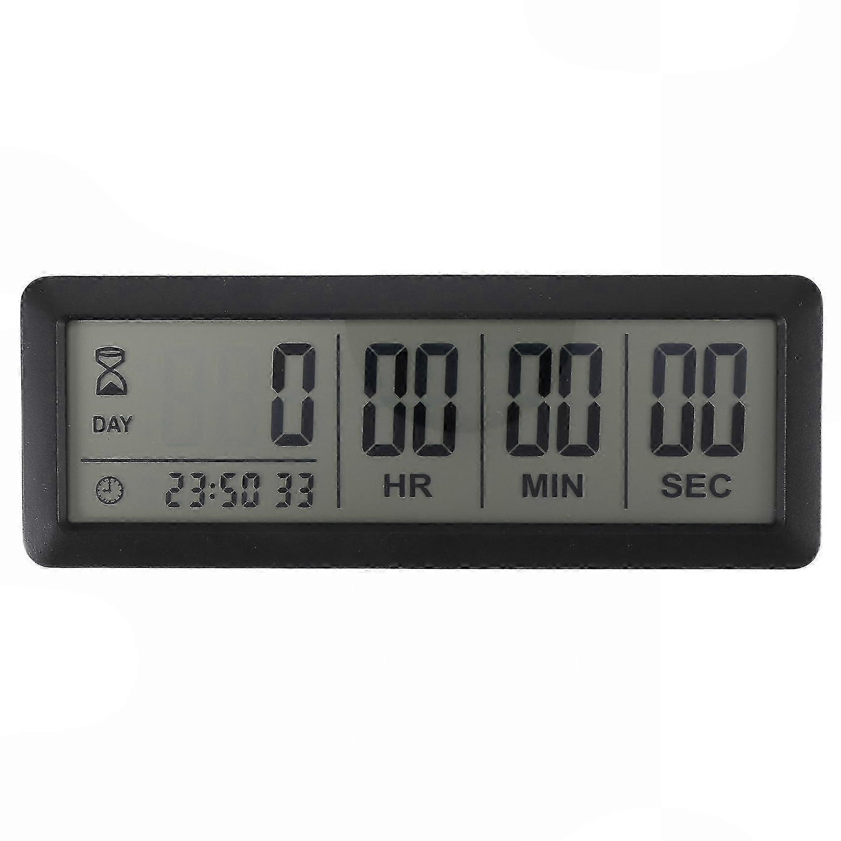 Big Digital Countdown Timer Clock - 999 Count Down Clock Timer For Graduation Lab Kitchen (black)