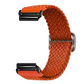 22mm Woven Nylon Strap Compatible For Garmin Fenix 8 47mm / 7 / 5 / 5 Plus Elastic Braided Watch Band