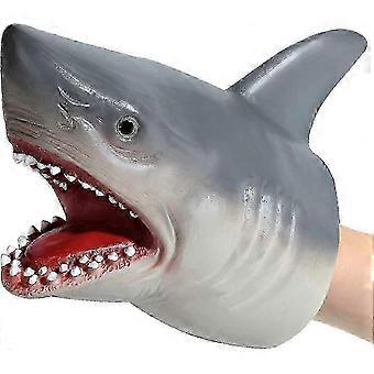 Shark Hand Puppet Realistyczna miękka gumowa zabawka z rekinem dla dzieci Rękawica z głową rekina (A-5-F6)