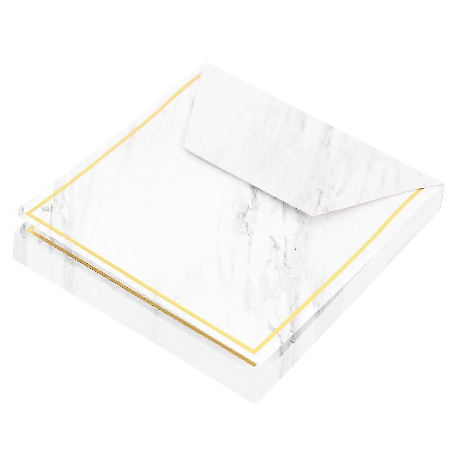 Marble Pattern Adhesive Note Pad for School with 100 Sheets