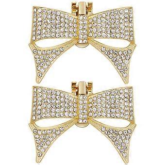 Sneaker Decor Crystal Shoe Clips Rhinestone Bow Shoe Clips Bride Shoe Bows Bride Shoe Clips