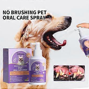 Hund Och Katt Tandrengöringsspray, Husdjurs Munrengöring Andedräkt Fräsch Deodoriserande Rengöringsspray
