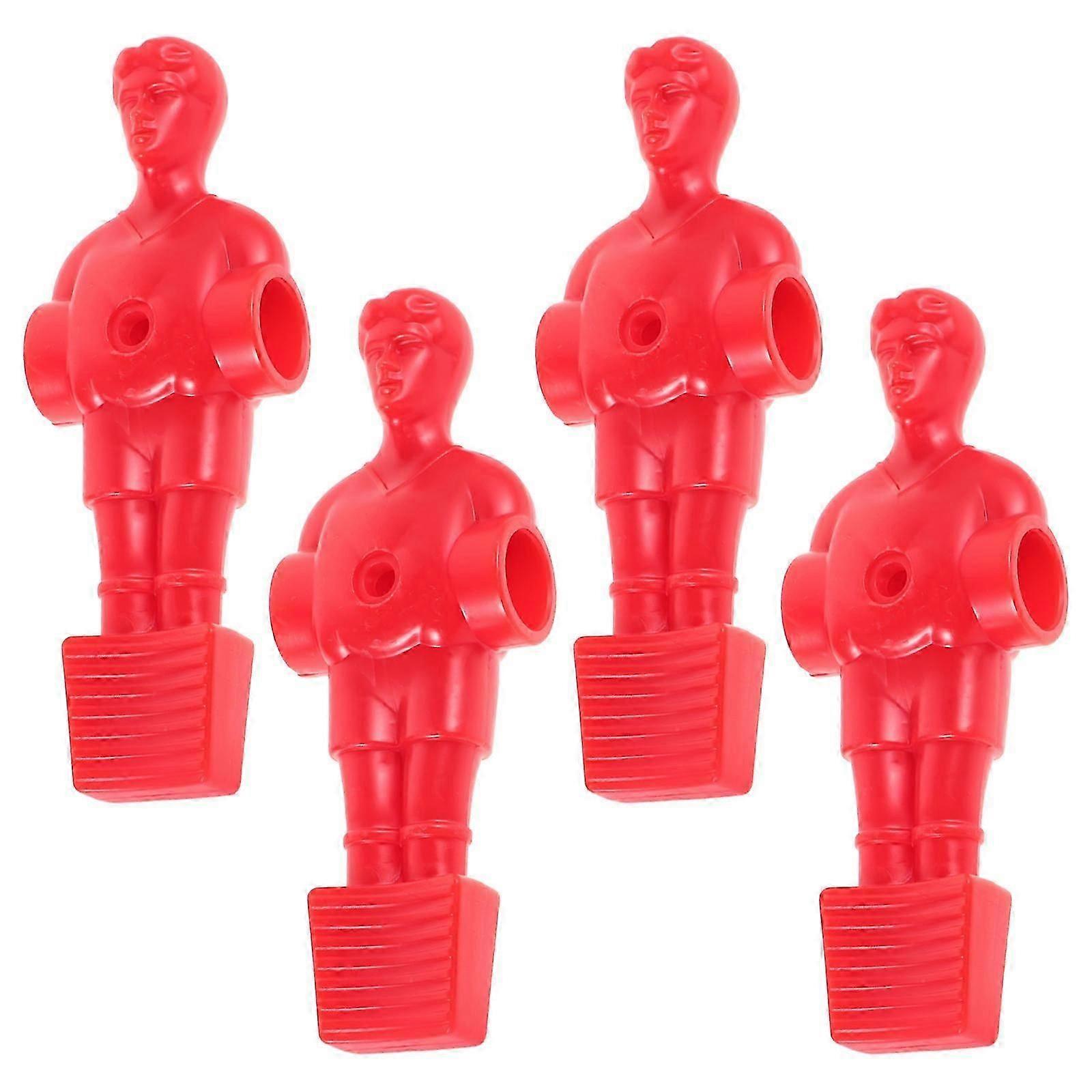 Foosball Table Accessories Red Men Replacement Plastic Figures 8Pcs Set