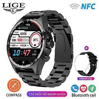 Nouveau GPS Montre Intelligente Adulte Boussole En Plein Air Sport Sport Fitness Bracelet Bluetooth Appel Horloge Étanche NFC Acier Smartwatch Pour Adulte