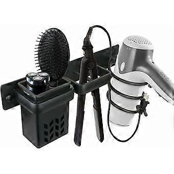 Hair dryer holder, bathroom storage rack, professional aluminum wall-mounted accessory