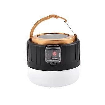 Solar Powered LED Camping Light Remote Control Power Bank Function Rechargeable Lantern Waterproof Durable Construction