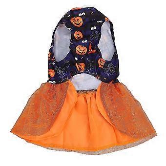 Haustier-Halloween-Kleid, hautfreundlich, süß, leicht, einteilig, für Welpen, Party, Urlaub