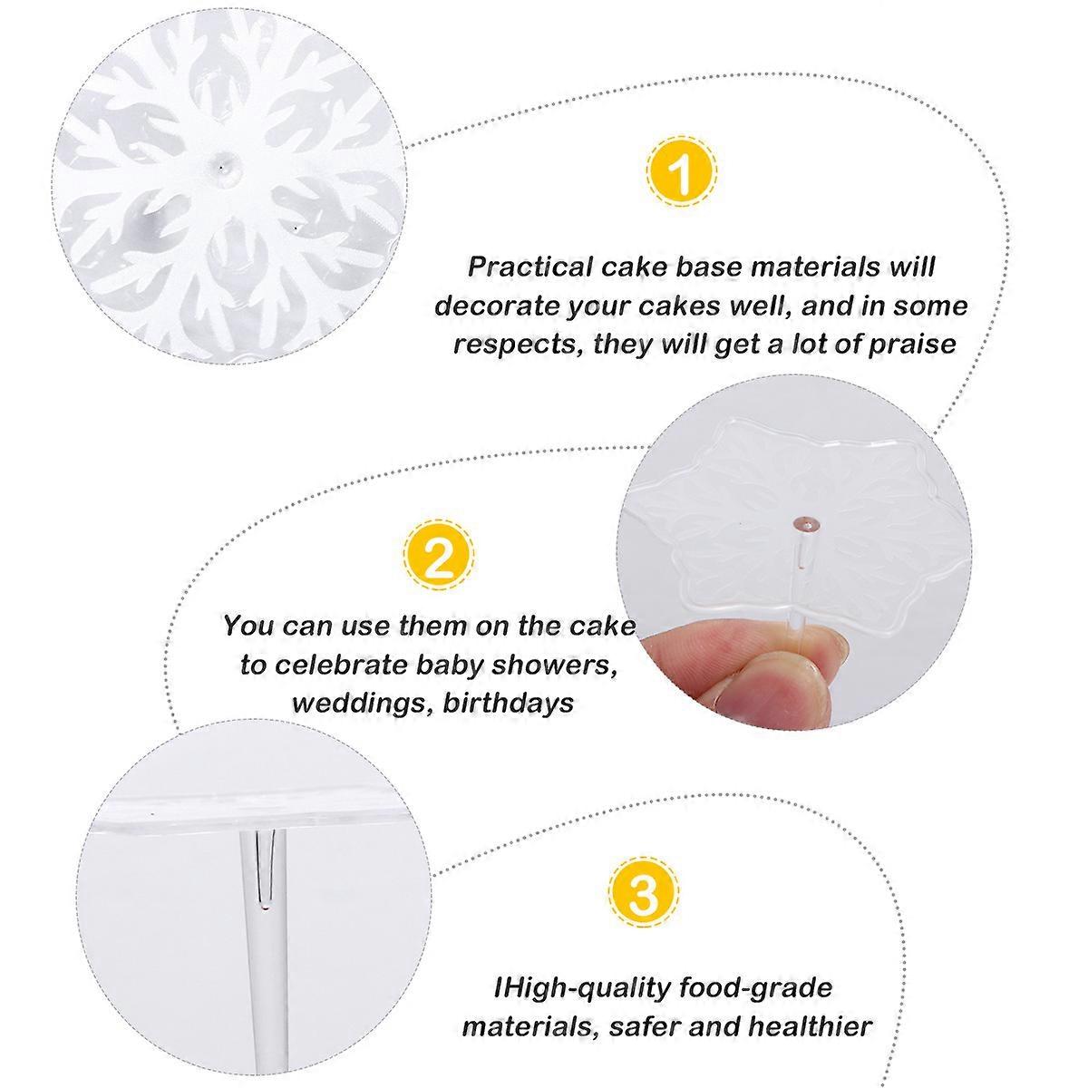 100PCS Plastic Cake Decorating Nails Creative Flower Needle for DIY Cooking