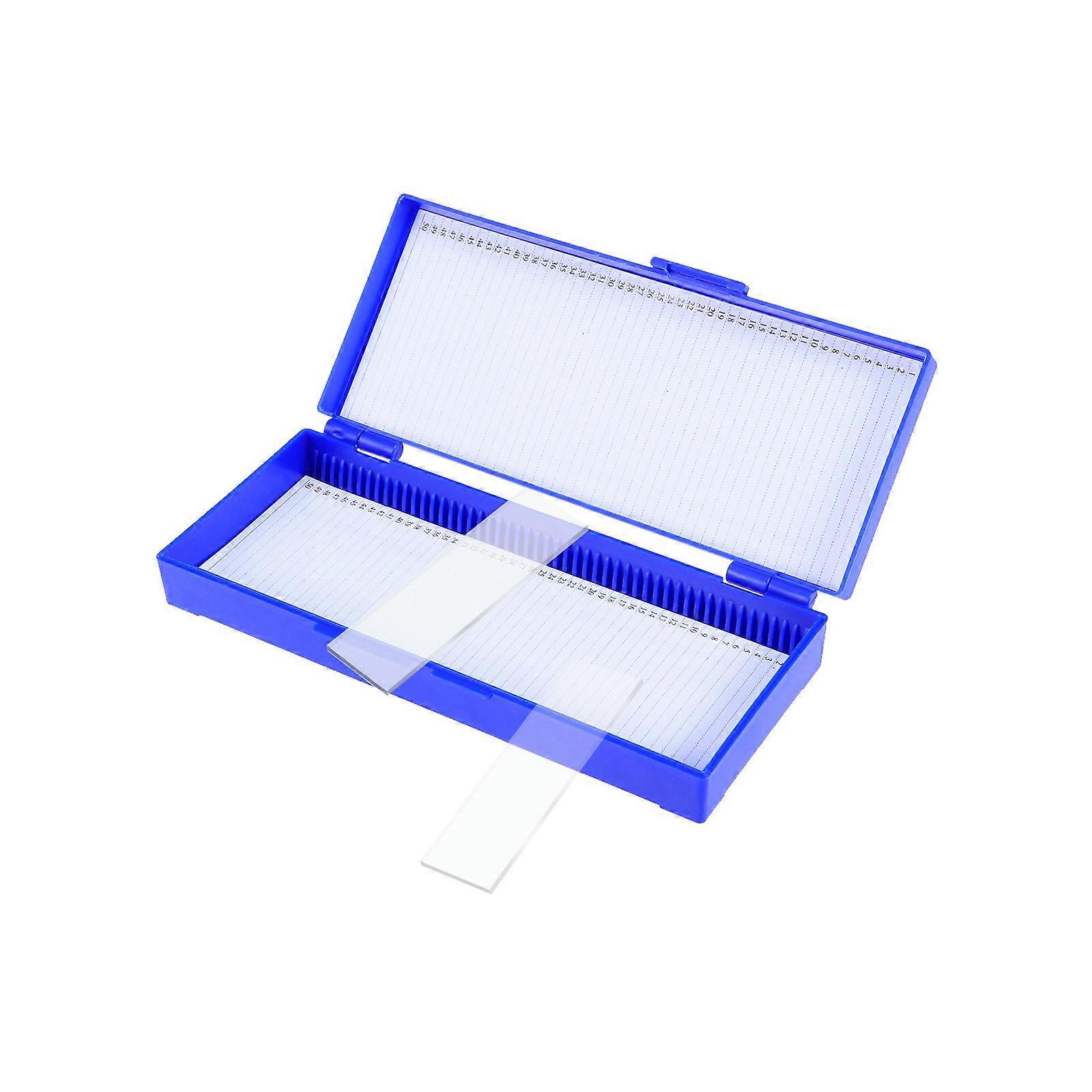 Microscope Slide box Bio Slice Box Biological Pathology Plastic Slice Cassette (Navy)