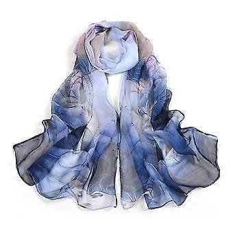 news Colorful Print Silk Scarfs for Women Comfy Skin-Friendly Neck Scarves for Beach Vacation