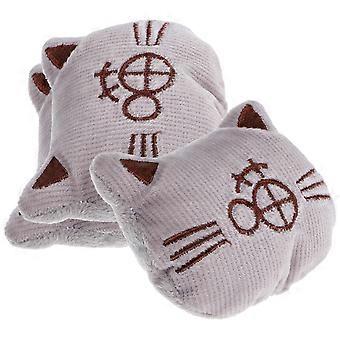 Jouet à mâcher en peluche à l'herbe à chat pour chats d'intérieur, lot de 3, couleurs assorties