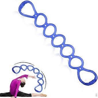 7 Ring Stretch Resistance Exercise Band, Workout Bands Yoga StretchingFoot, Leg and Arm Exerciser for Home or Fitness Center Workout Walking Exercise