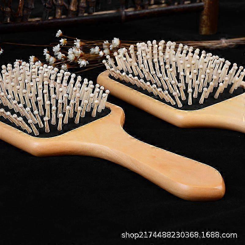 Wooden Hairbrush - Rectangularblack