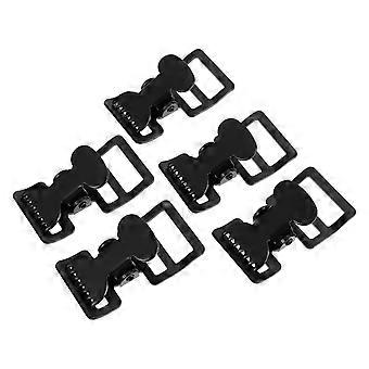 5pcs Iron Webbing Buckles Thickened Webbing Side Release Buckle Safety Buckles