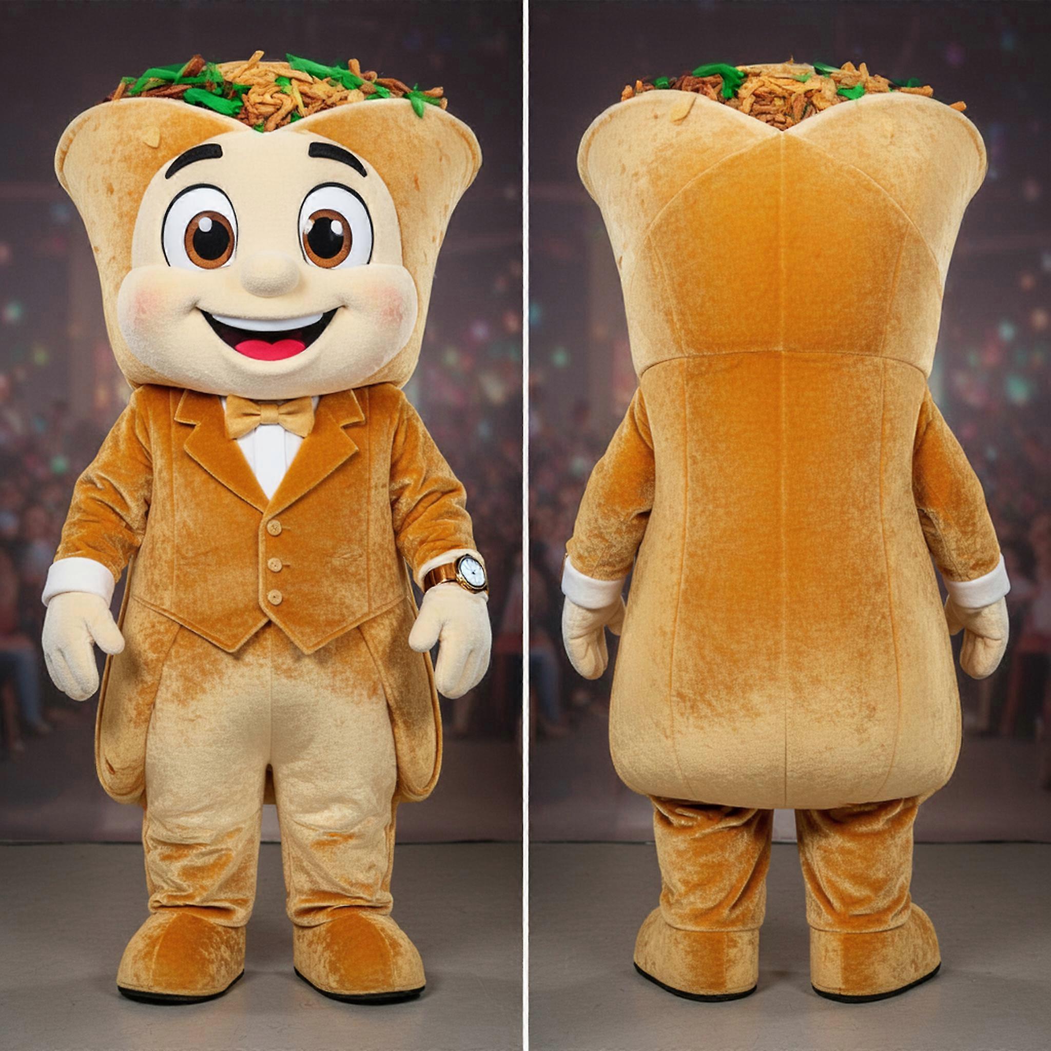 MASTICOT Amber Golden Enchiladas Mascot