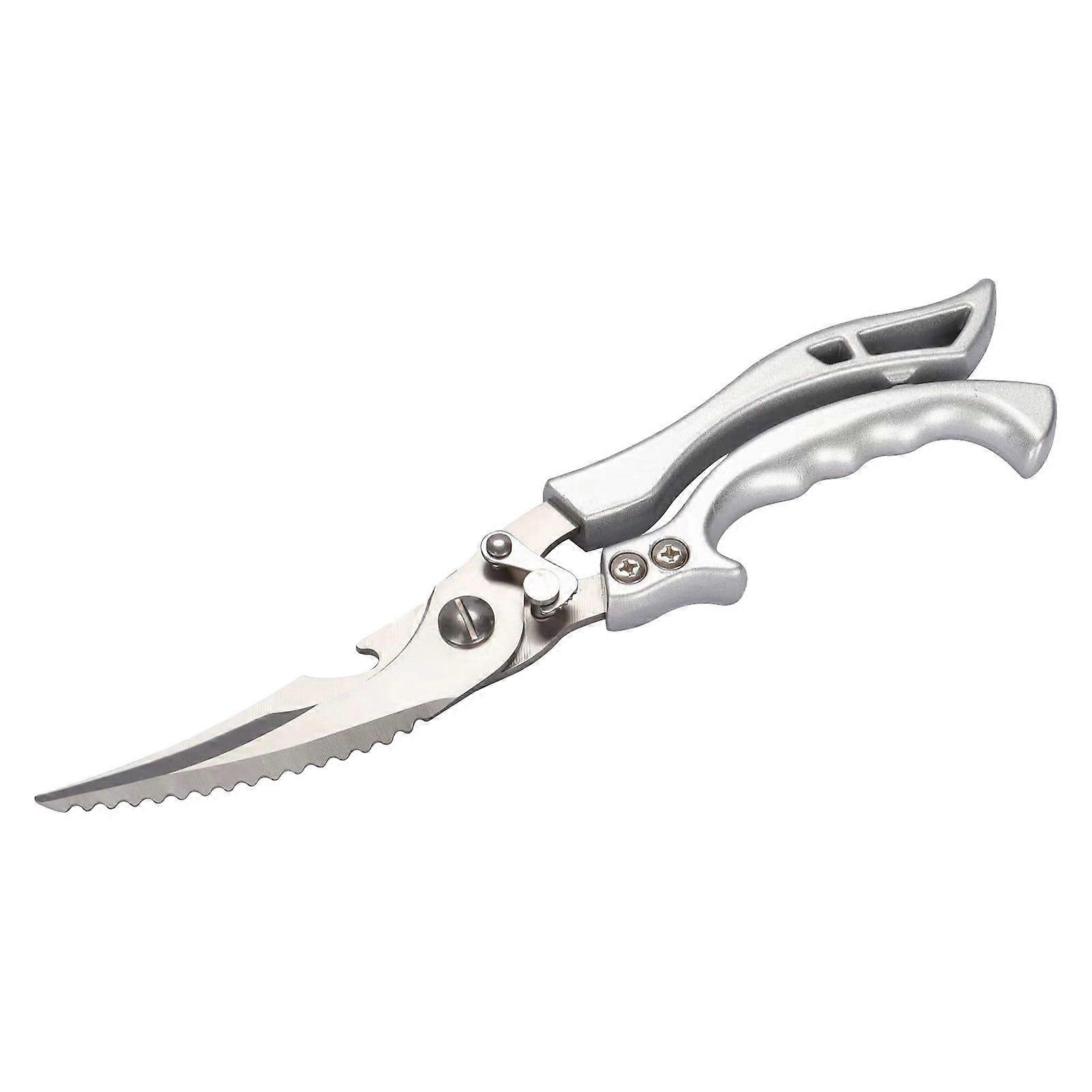 Heavy Duty Stainless Steel Bone-Cut Scissors,Chicken Scissors Kitchen Scissors Multi-function Fish Chicken Scissors,