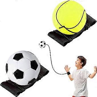 Packung mit 3 Handgelenkbällen mit Schnur, Springball mit Schnur, Sport Handgelenkball, Handgelenkball, Federball Return Ball, Bounce Bälle