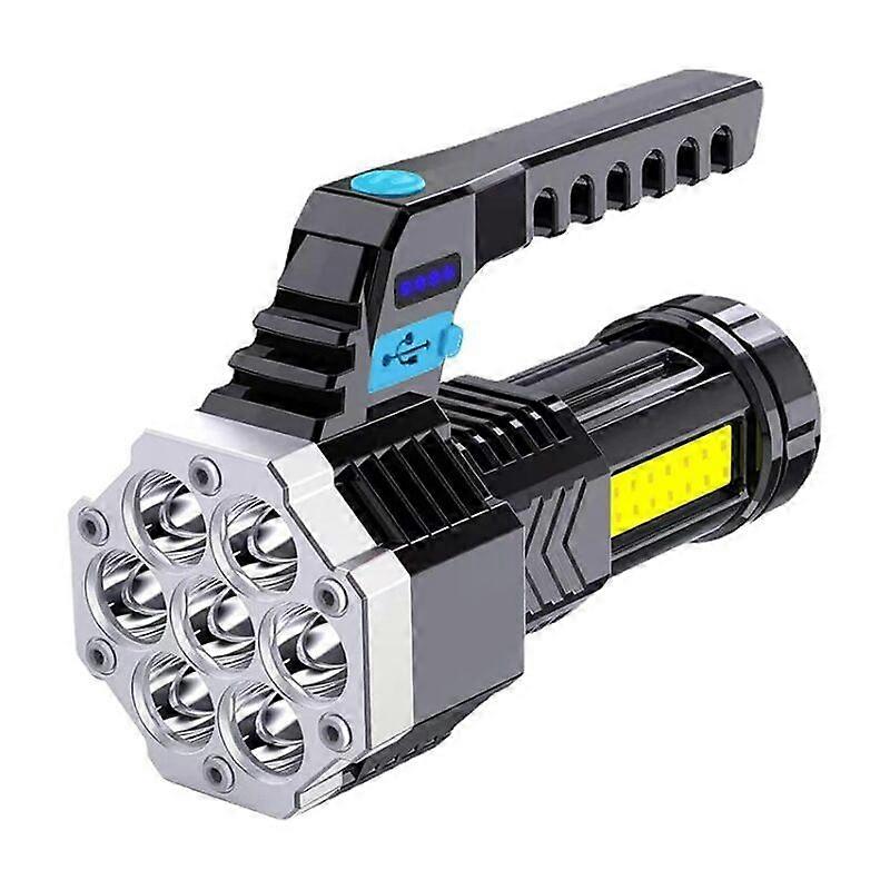 Rechargeable Multifunctional Long-Range LED Flashlight for All Weather
